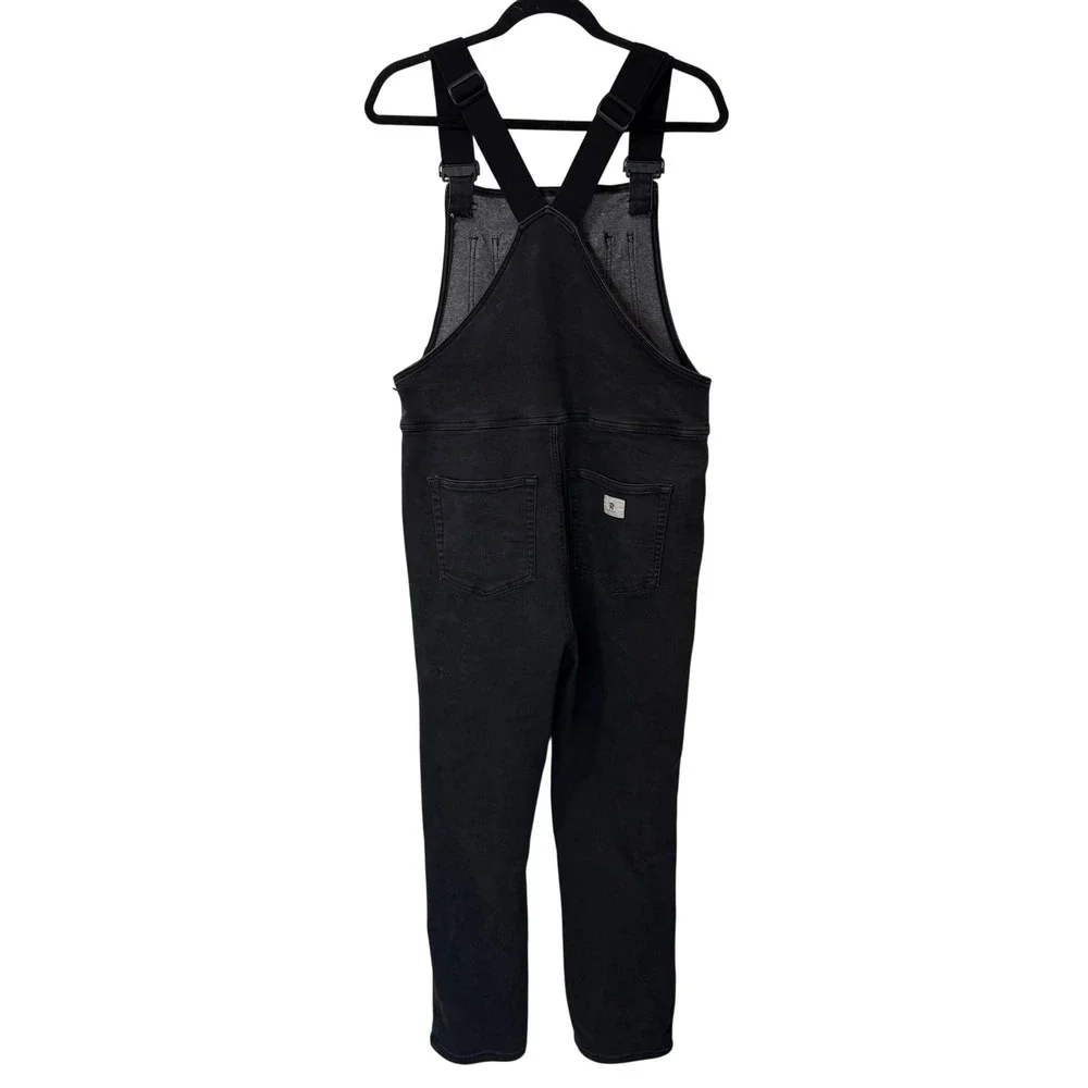 Ripton & Co Womens Performance Denim Overalls M Black Excellent Stretch